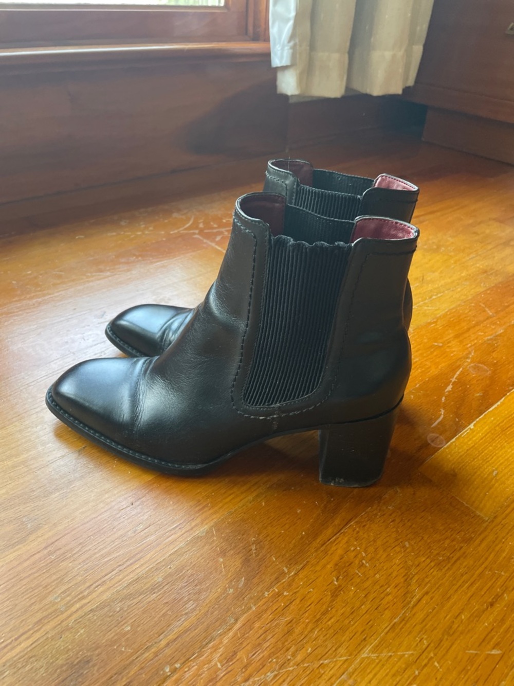 Zara Chelsea chunky heel boot